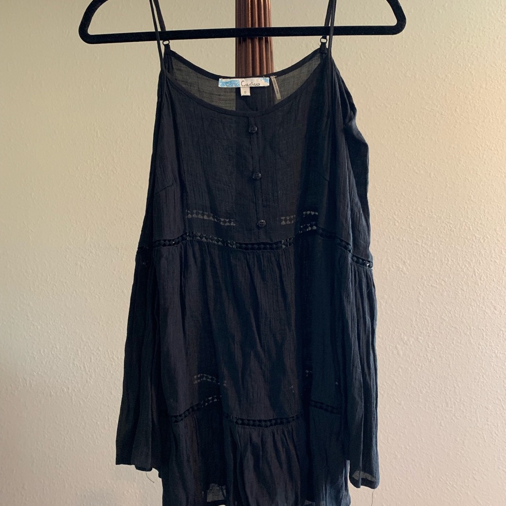 Black long sleeve flowy Top
